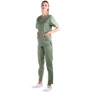 Costum medical PREMIUM unisex - verde khaki