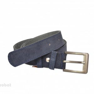 Curea piele naturala intoarsa bleumarin (latime 3,5 cm)