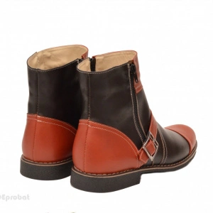Ghete barbati piele naturala Maro casual-elegante cu fermoar