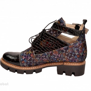 Ghete de vara multicolore dama din piele naturala