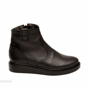 Ghete negre dama casual din piele naturala
