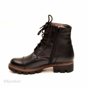 Ghete negre dama casual-elegante din piele naturala