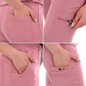Pantaloni tip jogger roz - Ricci