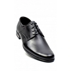Pantofi barbati piele naturala negri casual-eleganti