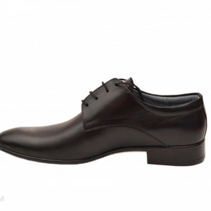 Pantofi barbati piele naturala negri casual-eleganti 