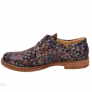 Pantofi dama colorati lucrati manual din piele naturala