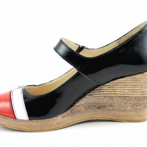 Pantofi dama eleganti - casual lacuiti din piele naturala