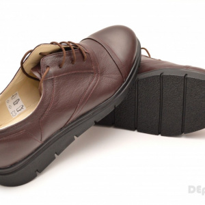 Pantofi dama maro casual-eleganti din piele naturala cod P47M - Img 5
