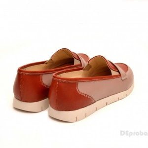 Pantofi dama sport-casual din piele naturala cu elastic