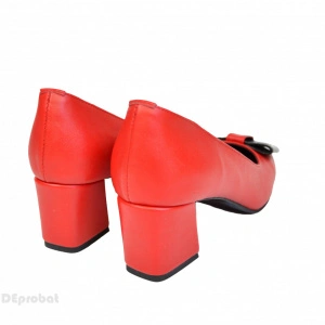 Pantofi rosii dama eleganti din piele naturala