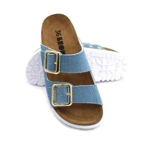 Papuci cu talpa ortopedica Leon 6010 jeans - dama