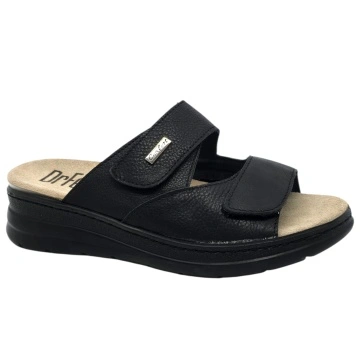 Papuci Dr Feet 5012 negru - dama - cu taloneta detasabila