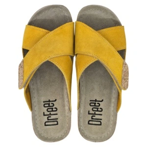 Papuci Dr Feet 9019 galben mustar - dama