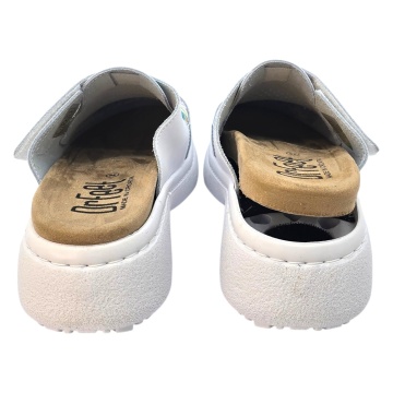 Saboti Dr Feet 21301 alb cu fluturasi - dama
