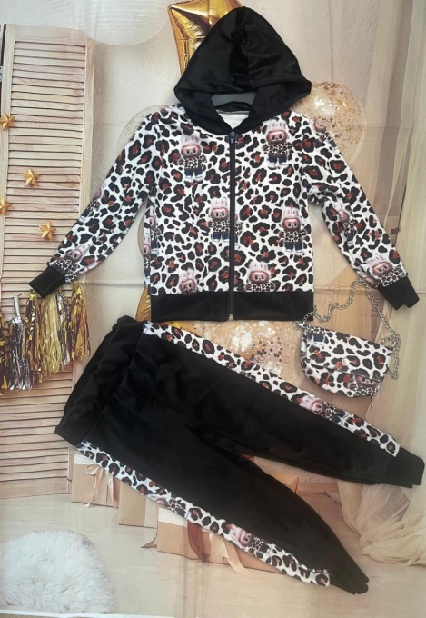 Compleu Catifea Animal Print 1-14 ani