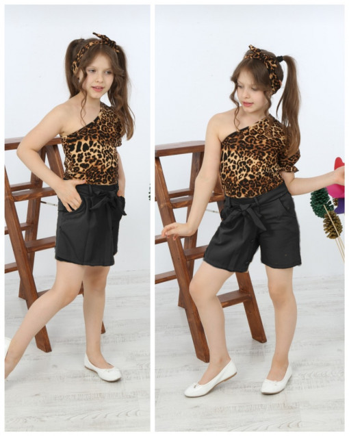 Compleu Karla 4 piese Animal Print