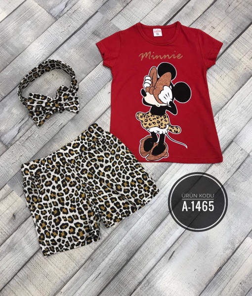 Compleu Minnie Animal Print 2-8 ani
