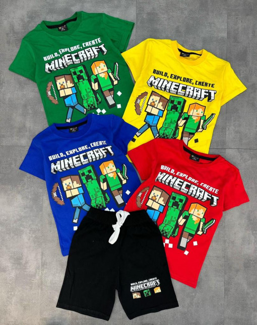 Compleu MineCraft 4 Culori 3-10 ani