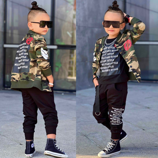 Compleu Military Camuflaj 3 piese 3-10 ani