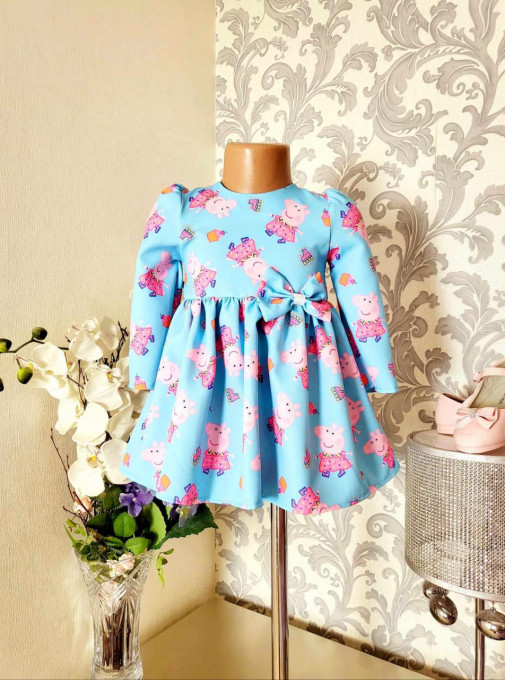 Rochie Pepa Maneca Lunga 2-7 ani
