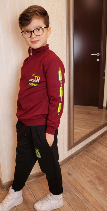 Compleu New Fashion 2 Piese Grena 5-8 ani
