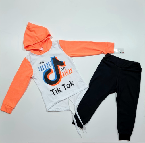 Compleu TikTok Orange/Negru s4