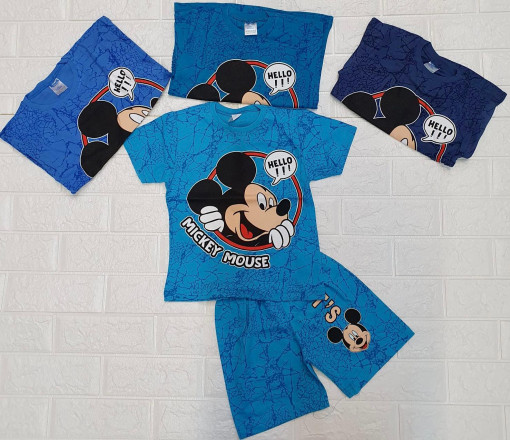 Compleu Mickey Mouse Maneca Scurta