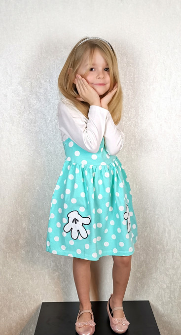 Rochita cu Bluza Alessia Bumbac 2-5 ani