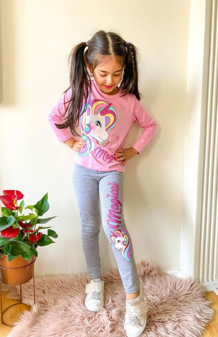 Compleu Unicorn Magical 2 Piese 3-10 Ani E3