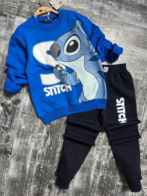 Compleu Stitch Vatuit 2 Piese 3-10 Ani
