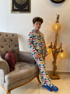 Pijama Baieti cu Dinozauri 4-12 ani