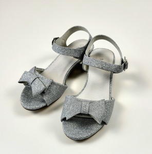 Sandale Elegante cu Toc Silver - Img 1