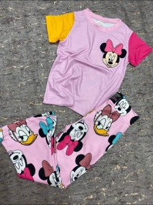 Compleu Minnie/Daisy Evazat 2 Piese Div Culori 5-10 ani - Img 2