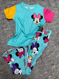 Compleu Minnie/Daisy Evazat 2 Piese Div Culori 5-10 ani - Img 3