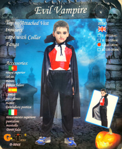 Costum Party Dracula 4 Piese 5-12 ani - Img 2