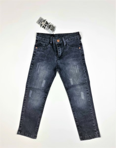 Pantalon Denim Blugi Negri Decolorati 3-7 ani D32 - Img 1