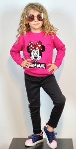 Compleu 2 Piese cu Paiete Minnie 1-8 ani - Img 1