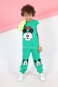 Compleu MICKEY MOUSE Bumbac 2 Piese Div Culori 2-8 ani - Img 3