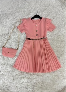 Rochie Melody 3 Piese Div Culori 3-14 Ani - Img 4