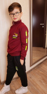 Compleu New Fashion 2 Piese Grena 5-8 ani - Img 1