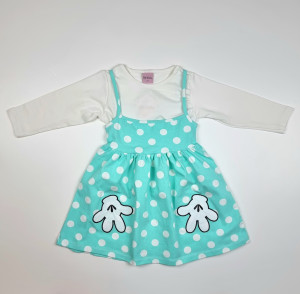 Rochita cu Bluza Alessia Bumbac 2-5 ani - Img 2