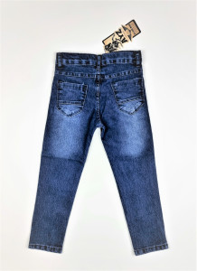 Pantalon Denim Blugi Albastri Decolorati 3-13 ani D32 - Img 2
