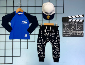 Compleu Cool Boy 3 Piese Bumbac Div Culori 1-5 ani - Img 5