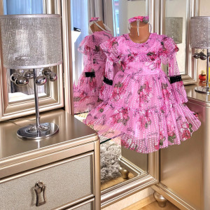 Rochie Malvina 2 Piese Div Culori 5-8 ani - Img 3