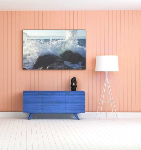 Tablou Canvas Valuri si Roci