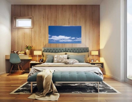 Tablou Canvas Nori Albi pe Cer