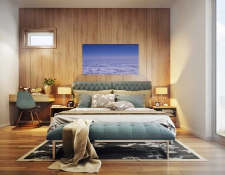 Tablou Canvas Nori Albi pe Cer