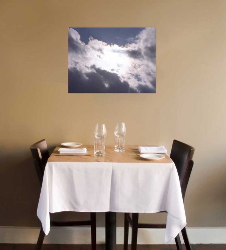 Tablou Canvas Nori Albi pe Cer