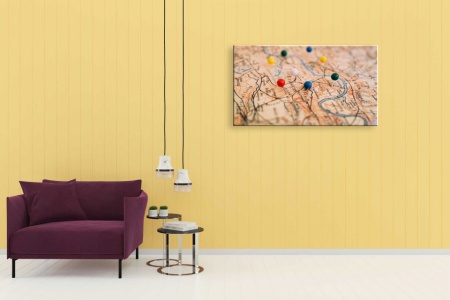 Tablouri Canvas harti locurile importante