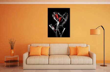 Tablou Canvas Inimioara Capsuni
